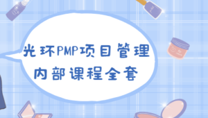 PMP 项目管理内部课程全集|价值8000元